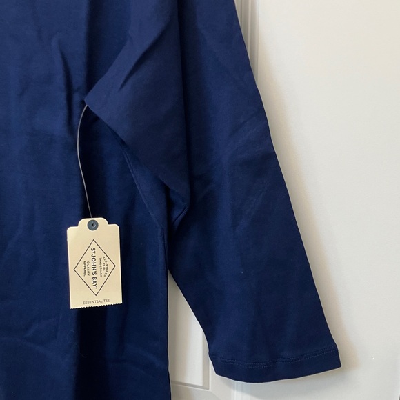 NWT St. Johns Bay Woman's V neck 3/4 sleeve T shirt - Picture 6 of 13